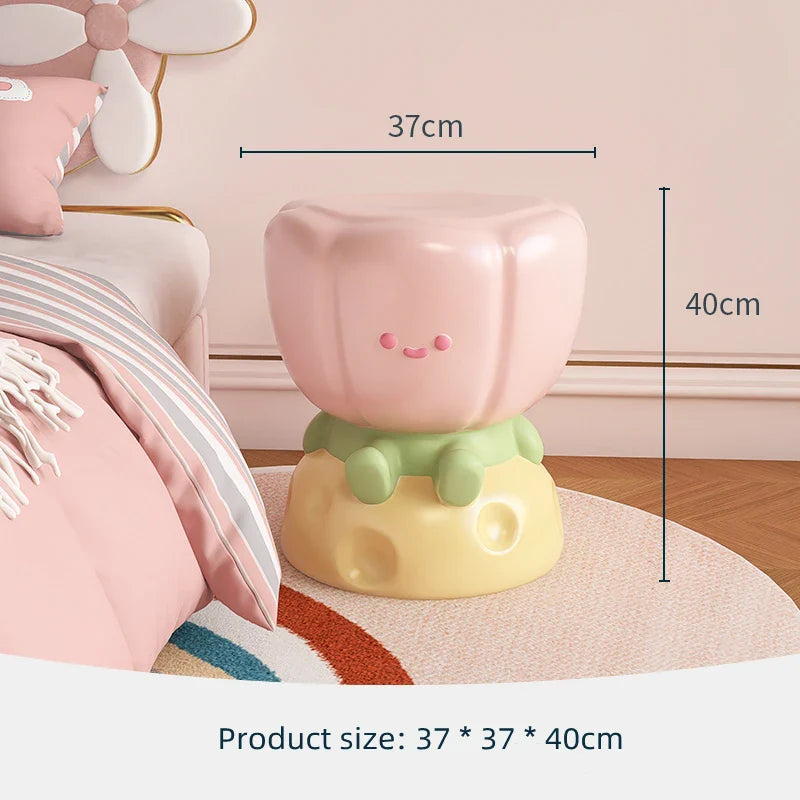 Kawaii Tulip Flower Side Table