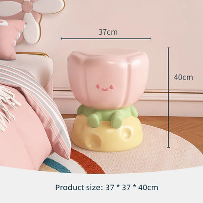 Kawaii Tulip Flower Side Table