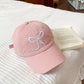 Sweet Bow Embroidery Baseball Hat
