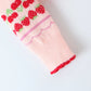 Pink Cherry & Strawberry Cropped Cardigan