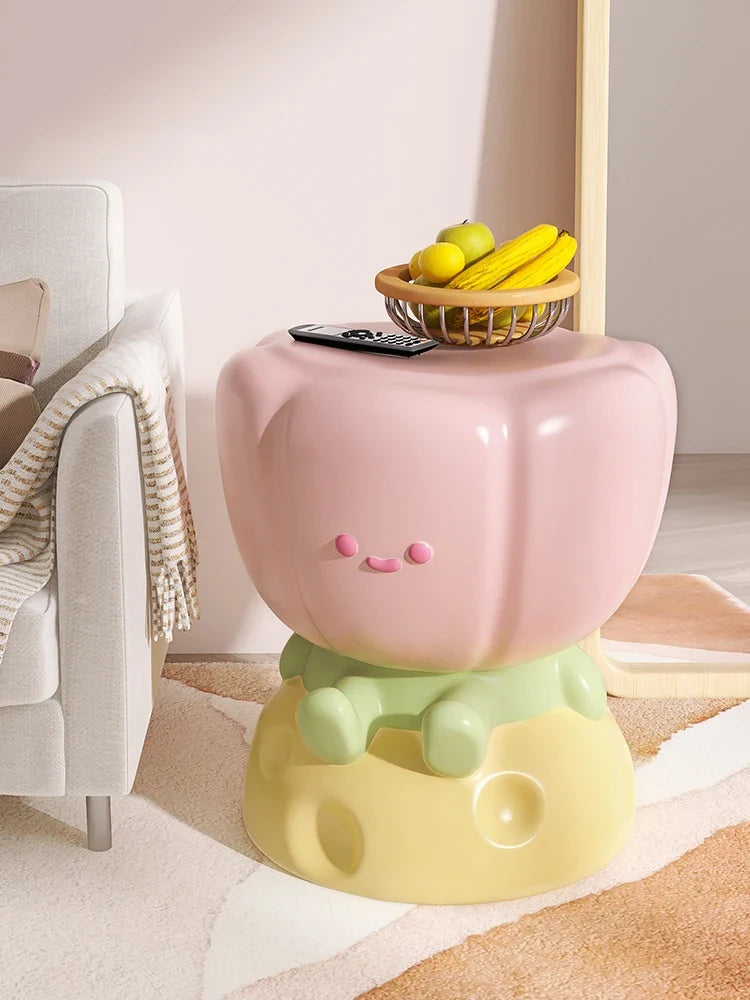Kawaii Tulip Flower Side Table