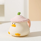 Kawaii Duck Mug With Lid