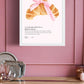 Cute Croissant Pink Bow Quote | Digital Download Art | Coquette Pink Trend Art | Breakfast Lover Wall Decor | Cute French Coffee Shop Decor